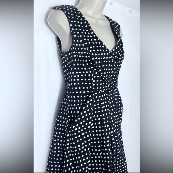 Brand New Jessica Simpson Dress Black with White Polka Dots and Pockets - Picture 3 of 12